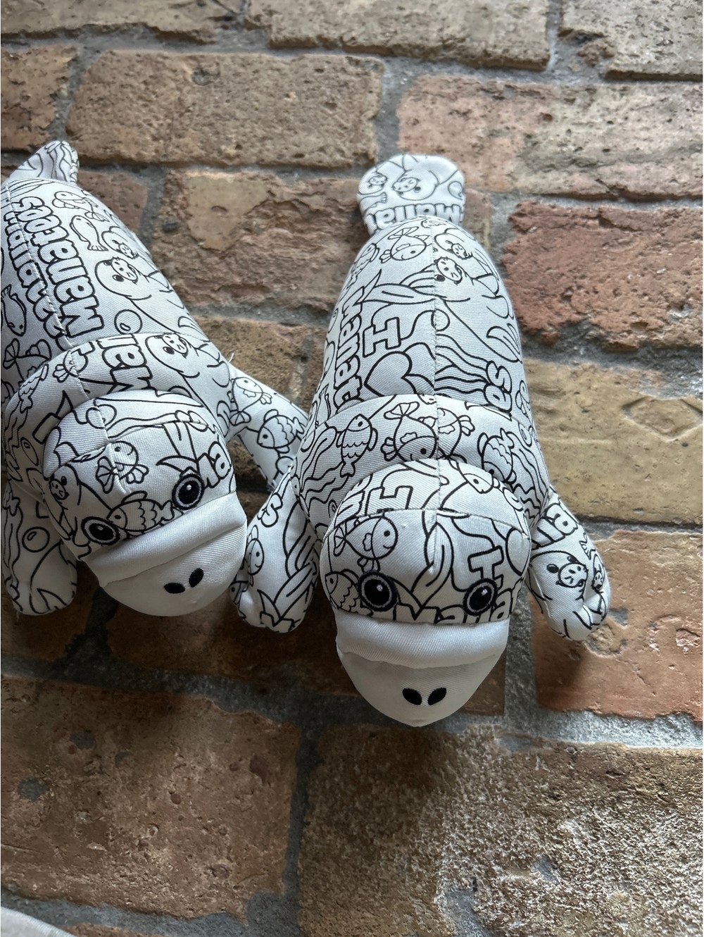 Plushology Manatees Stuffed Plush Toys - Set of 2